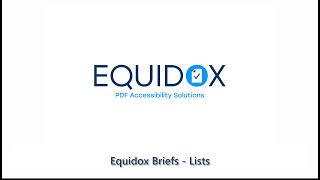 Equidox Briefs PDF Remediation Lists AD