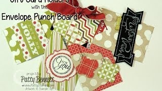 Stampin Up Envelope Punch Board Gift Card Holders