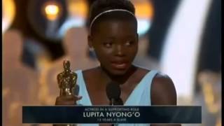 ▶ Lupita Nyong'o wins Best Supporting Actress Oscars Academy Awards 2014   YouTube 360p