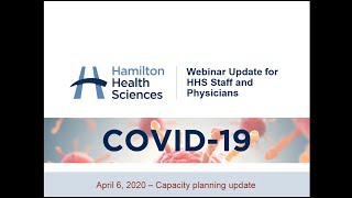 Capacity Planning Update - COVID-19 - All Staff Webinar - April 6