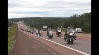 Motorcycle escort in Newfoundland