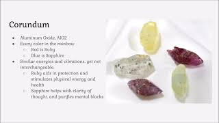 Identifying Crystals Lesson 4 Crystals 101