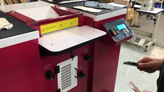 Techsew BKS300 band knife splitter testing VM