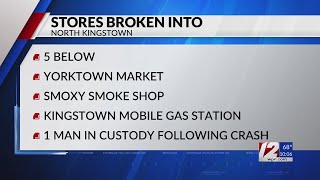 Police investigating smash-and-grabs at 4 North Kingstown stores