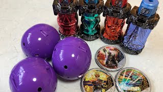 4回目 くじガシャポン仮面ライダーブットバソウルモット05激レアメダル排出結果 モット05最後のプレイかも⁉︎いっぱい時間かけて頑張りました!今回も星1メダル大活躍!ウィザードさんありがとう♡