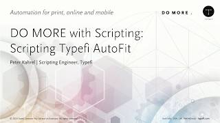 DO MORE with Scripting 1A: Deploying scripts in a Typefi workflow