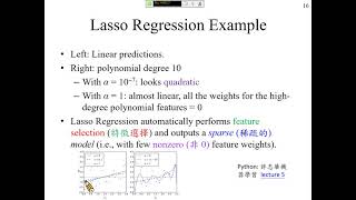 許志華 最佳化和機器學習 4-2-2 Lasso Regression