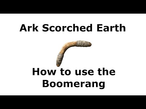 Ark Scorched Earth - How To use a Boomerang and what it does Ark Scorched Earth - How To use a Boomerang and what it does