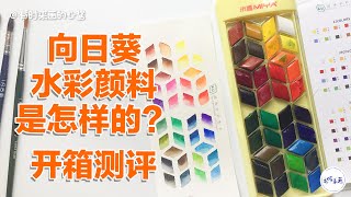 百元內水彩顏料怎樣？米婭36色開箱測評How about 100 yuan watercolor paint? Out-of-the-box evaluation