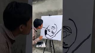 Anuradha Paudwal Painting With Mouth❤😱 |#shorts #art  #anuradhapaudwal #viral #drawing #singer