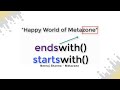 endswith function of string in python |  startswith function of string in python | Neeraj Sharma