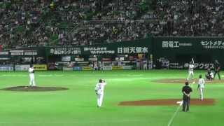 ホークス寺原 移籍後初勝利へ気合のダブルプレー！2013.5.1