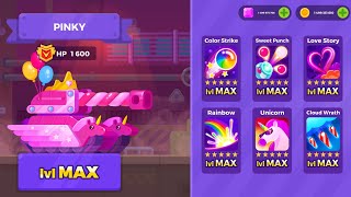 Tank Stars Gameplay | PINKY Upgrded to MAX Level