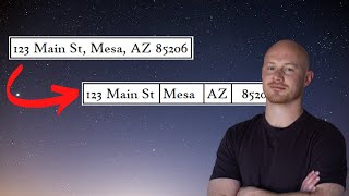 How To Split Address Fields Into Different Columns With Excel