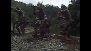 Group 4 dancers, Kolomola, Hograno Highlands, Isabel, Solomon Islands