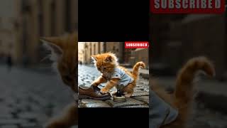 Poor Cat working hard for survival#cat#cutecat#viral#trending#animalrescue #animals