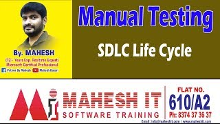 Testing Tools Tutorials |   Manual Testing | SDLC Life Cycle | Class - 4 | by Mahesh sir
