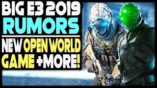 BIG E3 2019 RUMORS - PS4 OPEN WORLD GAME REVEAL + MORE!