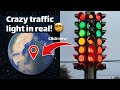 I found Crazy Traffic Light 🚦 on Google Earth and Google Maps 🌎 #streetview #googleearth #googlemap