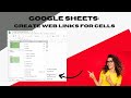 How To Get a Web link to a Cell in Google Sheets
