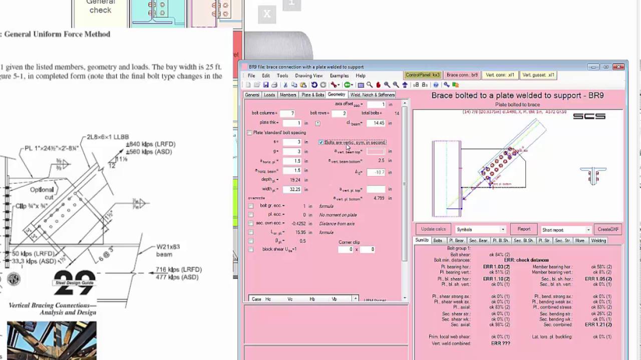 Vertical Brace As In AISC Design Guide 29 - YouTube