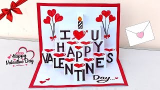 Valentine's day greeting card making 2023 / Valentines day pop up card / Valentines day card ideas