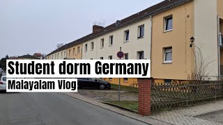 Student dorm tour in Germany! Malayalam Vlog!