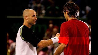 Roger Federer vs Andre Agassi 2005 Miami SF Highlights