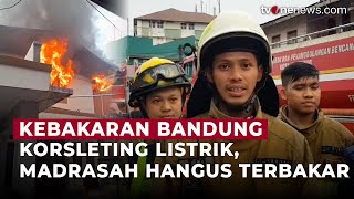 Diduga dari Korsleting Listrik, Madrasah di Kota Bandung Hangus Terbakar | OneNews Update