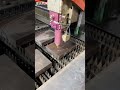 Laser cutting steel plate