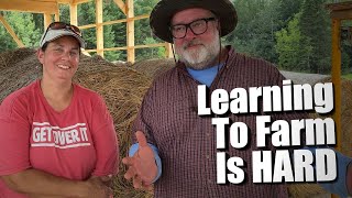 Learning To Farm Is HARD Work | A Big Family Homestead VLOG