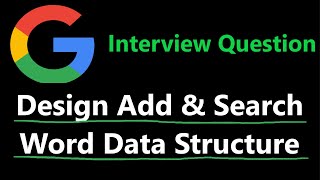 Design Add and Search Words Data Structure - Leetcode 211 - Python
