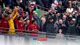 Liverpool lift the 2021/22 Carabao Cup trophy 🏆