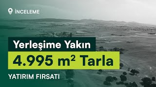 Kütahya Haymana Köyünde Yerleşime Çok Yakın 4.995 m2 Tarla (İnceleme Videosu) - Toprak Rehberi