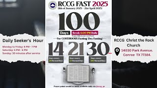 01/26/2025 || RCCG 100 Days Fasting and Prayer Day 16 Livestream || Christ The Rock Chapel RCCG