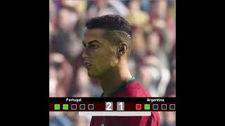 Penalty Shootout - Portugal vs Argentina | Ronaldo vs Messi #penaltyshootouts #gaming