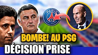 😱 BOMBE AU PSG! LA DECISION EST PRISE A PARIS! L'ACTUALITE DU PSG AUJOURD'HUI! #psg #zidane