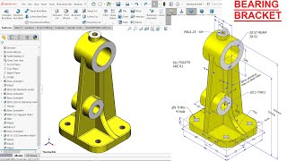 SolidWorks Tutorial Bearing Bracket