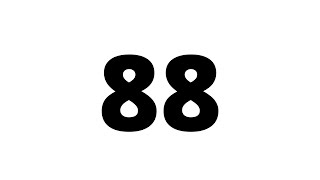 88 Second Countdown Timer White Screen With Sound Effect