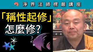 「稱性起修」怎麼修？相妄性真真功德！~ 淨界法師《楞嚴經》講座