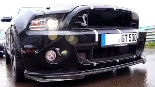 Ford Mustang Shelby GT500 Brutal Muscle Car Sound \u0026 Race Acceleration