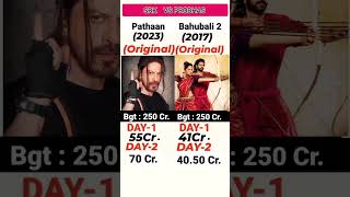 SRK's Pathaan Vs Prabhas Bahubali 2 Movie Comparison - Box Office Collection #shorts #youtubeshorts