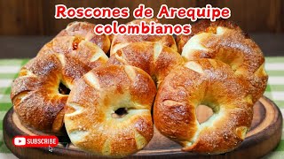 como hacer roscones/roscon de arequipe/Roscones colombianos