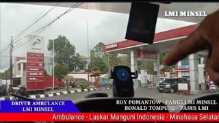 DI NOMOR SATUKAN,.. AMBULANCE SINGGAH ISI BBM DI POM BENSIN KAWANGKOAN.