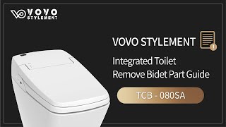 [VOVOSTYLEMENT]Integrated Toilet Remove Bidet Part Guide TCB-080SA