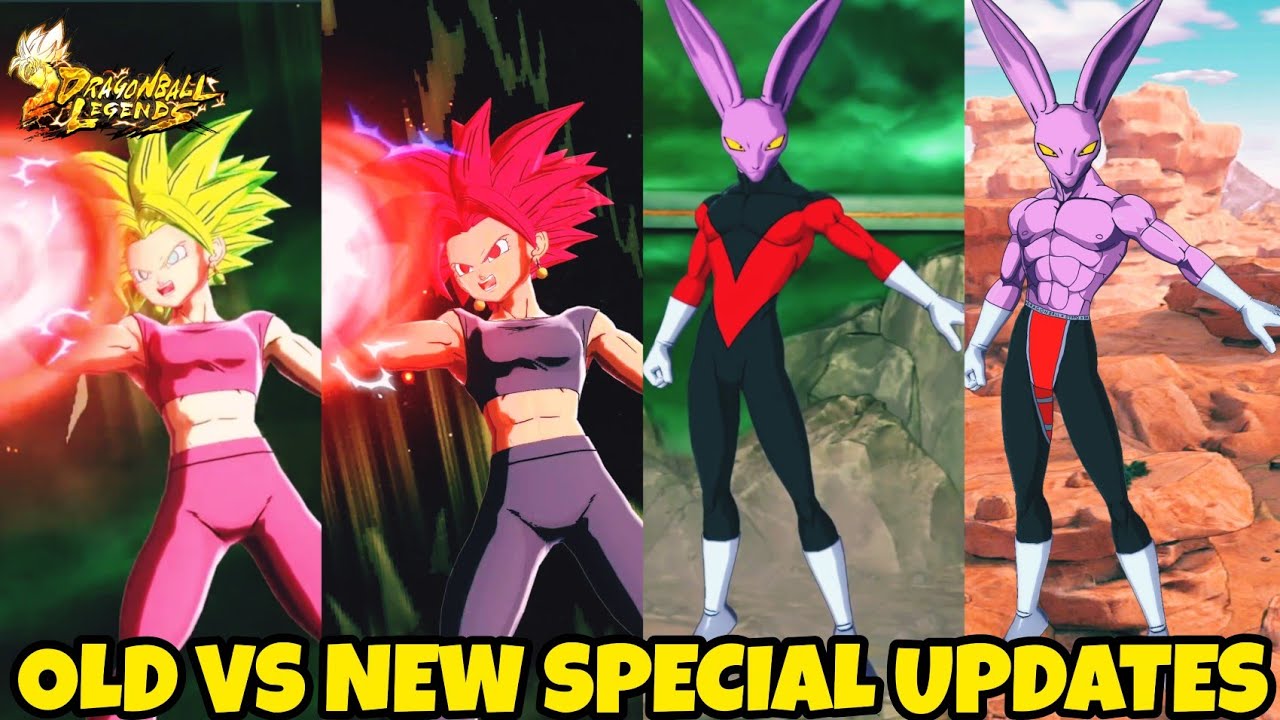 ALL CHARACTERS OLD MODEL VS NEW SPECIAL UPDATES IN DRAGON BALL LEGENDS ...