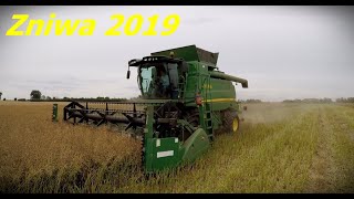 ☆Żniwa 2019☆ John Deere W540\u0026Claas Avero 240 Szybkie żniwa na polu!