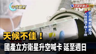 天候不佳! 國產立方衛星升空喊卡 延至週日－民視新聞