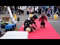 チャラい 玉転がしのコミュニケーション 猿の恩返し④ jr.2 ジュニアジュニア 〜猿回し〜 日光さる軍団 fujifilm x t100 xf35mmf1.4