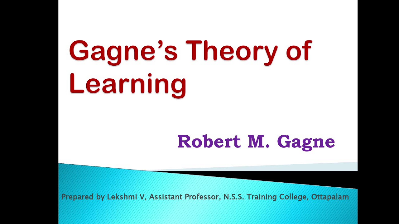 Gagne's Theory Of Learning - YouTube